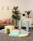 Soft Play Foam Block Set in Light Pastels