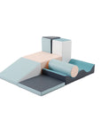 Seven Piece Soft Play Block Set in Light Pastels