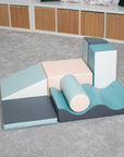 Seven Piece Soft Play Block Set in Light Pastels