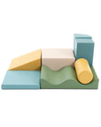 Soft Play Seven Foam Block Set in Pastel Turquoise