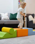 Soft Play 6 Foam Block Set in Light Multicolor