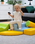 Soft Play 6 Foam Block Set in Light Multicolor