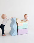 Soft Play Foam Block Set Light Pastel Explorer