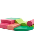 Soft Play Explorer Foam Block Set Pink and Green