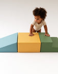 Mini Soft Play Climbing Block Set in Pastel Turquoise