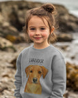 Crumb Catcher in Chief – The Fox Red Labrador Kids' Sweatshirt
