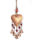 Heart Chime brass bells decorative ornaments-0