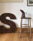 Large 70cm Rusty Metal Letters – XL Industrial Alphabet for Weddings, Home Decor & Shop Signs House Numbers