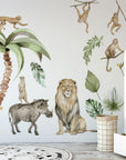 Jungle Animal Wall Stickers: Repositionable Nursery Decals for Your Little One's Room