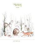Woodland Forest Wall Decals for Kids | Animals and Tree Wall Decals | Nursery Woodland Stickers
