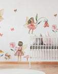 Fairy Wall Decal | Watercolor Fairies Wall Decal | Nursery Fairytale Sticker