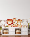 Jungle Wall Decals | Safari Animal Nursery Decor | Kids Room Decal | Reusable and Removable Wall Stickers