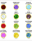 Personalized Birthstone Initial Necklace