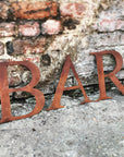 Classic Rusty Metal Letters 5" And 12" A-Z 0-9 Rustic Signs For The Home And Garden