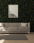 Herbs Dark | Removable Wallpaper | Self-adhesive | Temporary wallpaper