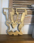 A-Z Rustic 5" or 12" Gold Metal Carnival Letters.