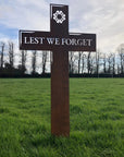 Large Lest We Forget Garden Decoration