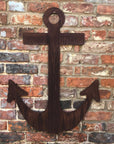 Large Rusty Metal Anchor Wall Decoration