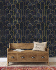 Art Deco Gold Arch Peel and Stick Wallpaper | Wonderwallsboutique