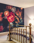 Beautiful Vintage removable Wallpaper Dark Dutch Flo... | Wonderwallsboutique