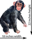Big Wall sticker Set for kids, Chimp