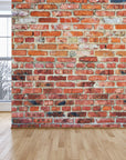 Red Brick Wall Style Wallpaper Peel and Stick | Wonderwallsboutique