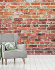 Red Brick Wall Style Wallpaper Peel and Stick | Wonderwallsboutique
