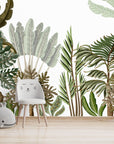 Tropical Palm Leaves Nursery Wallpaper | Wonderwallsboutique