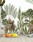 Tropical Palm Leaves Nursery Wallpaper | Wonderwallsboutique