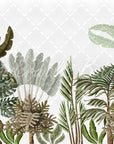 Tropical Palm Leaves Nursery Wallpaper | Wonderwallsboutique