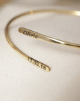 Custom Adjustable Cuff Couple Bracelet