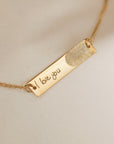 Actual Handwriting Bar Bangle