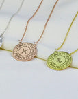 Zodiac Star Sign Birthday Necklace