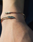 Leaf Bangle Adjustable Bracelet