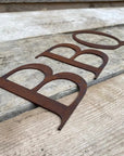 5" Classic Font Rusty Metal Alphabet Letters A-Z 0-9