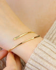 Custom Adjustable Cuff Couple Bracelet