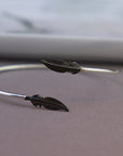 Leaf Bangle Adjustable Bracelet