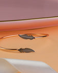 Leaf Bangle Adjustable Bracelet