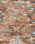 3 Large Rusty Metal barn STARS.