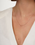 Horizontal 2 Side Name Necklace