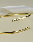 Custom Adjustable Cuff Couple Bracelet