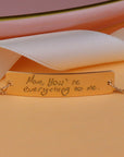 Actual Handwriting Bar Bangle