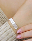 Actual Handwriting Bar Bangle