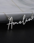 Horizontal 2 Side Name Necklace