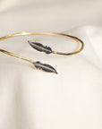 Leaf Bangle Adjustable Bracelet