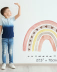 Medium Boho Rainbow Wall Sticker Mural Ideal for Nursery, Kids Room, Photo Prop, Baby Shower, Rainbow Baby, Bedroom Decoration