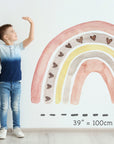 Medium Boho Rainbow Wall Sticker Mural Ideal for Nursery, Kids Room, Photo Prop, Baby Shower, Rainbow Baby, Bedroom Decoration