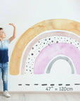 Large Floral Rainbow Wall Sticker Mural Ideal for Nursery, Kids Room, Photo Prop, Baby Shower, Rainbow Baby, Bedroom Decoration