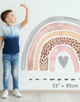 Rainbow Wall Decal | Nursery Wall Decal | Large Watercolor Rainbow Wall Sticker | Removable Rainbow Mural for Kids