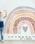 Rainbow Wall Decal | Nursery Wall Decal | Large Watercolor Rainbow Wall Sticker | Removable Rainbow Mural for Kids